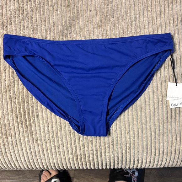 Calvin Klein Vibrant Blue Swim Bottom - Picture 1 of 2
